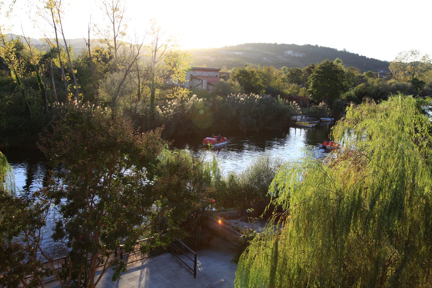 Cruising down the river at Agva, Turkey