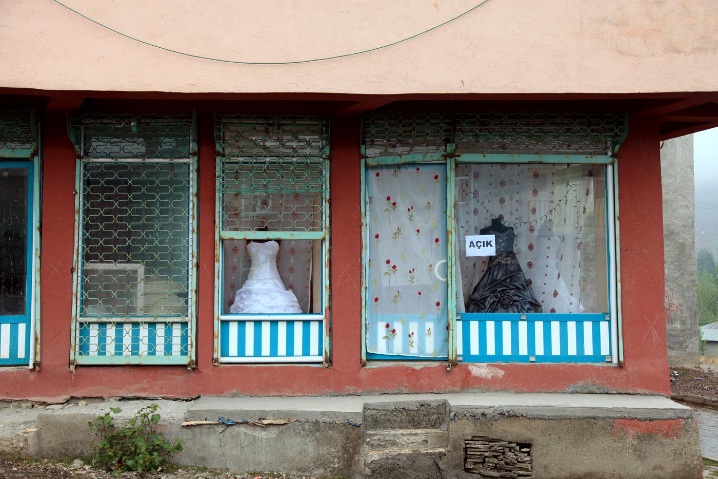 Wedding dress shop, Karliova, Turkey