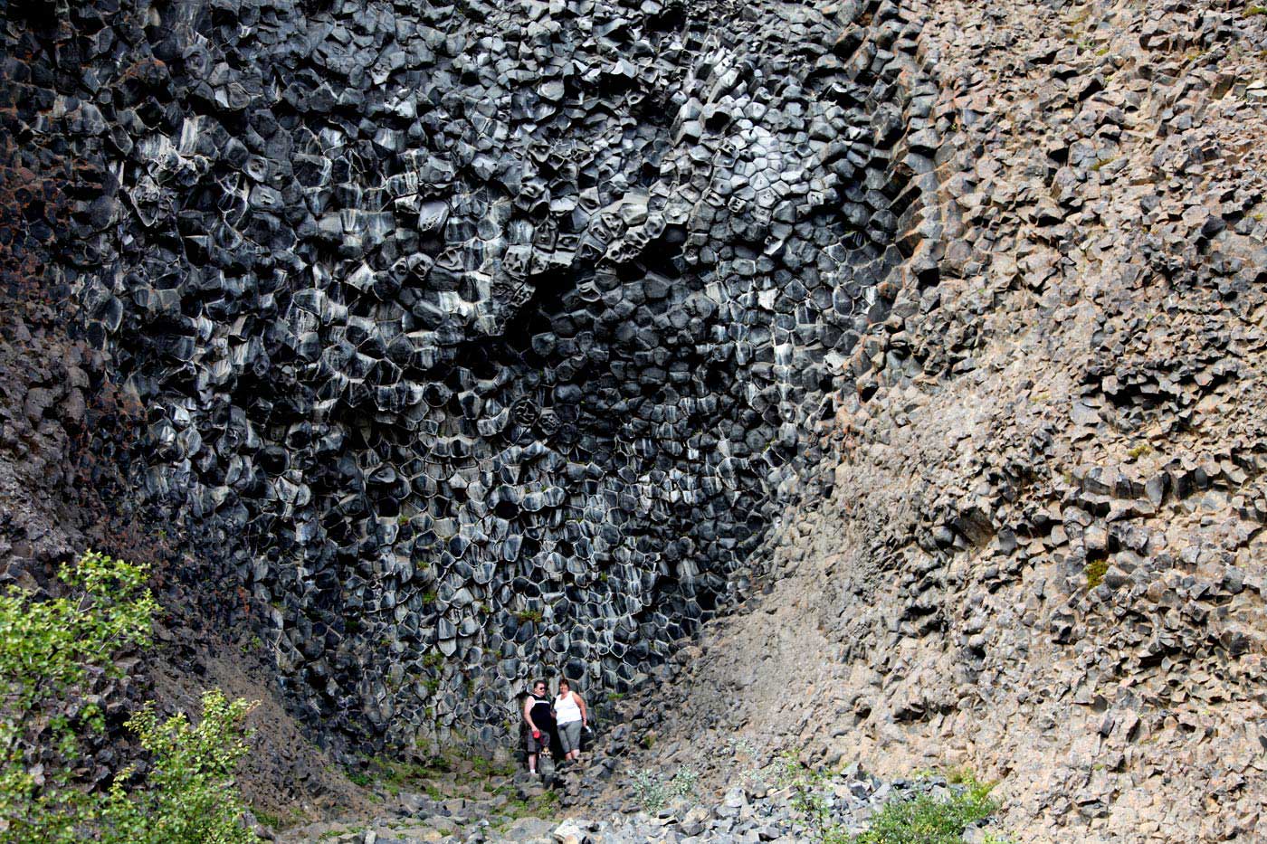 Honeycomb basalt formations at Dimmuborgir, Iceland