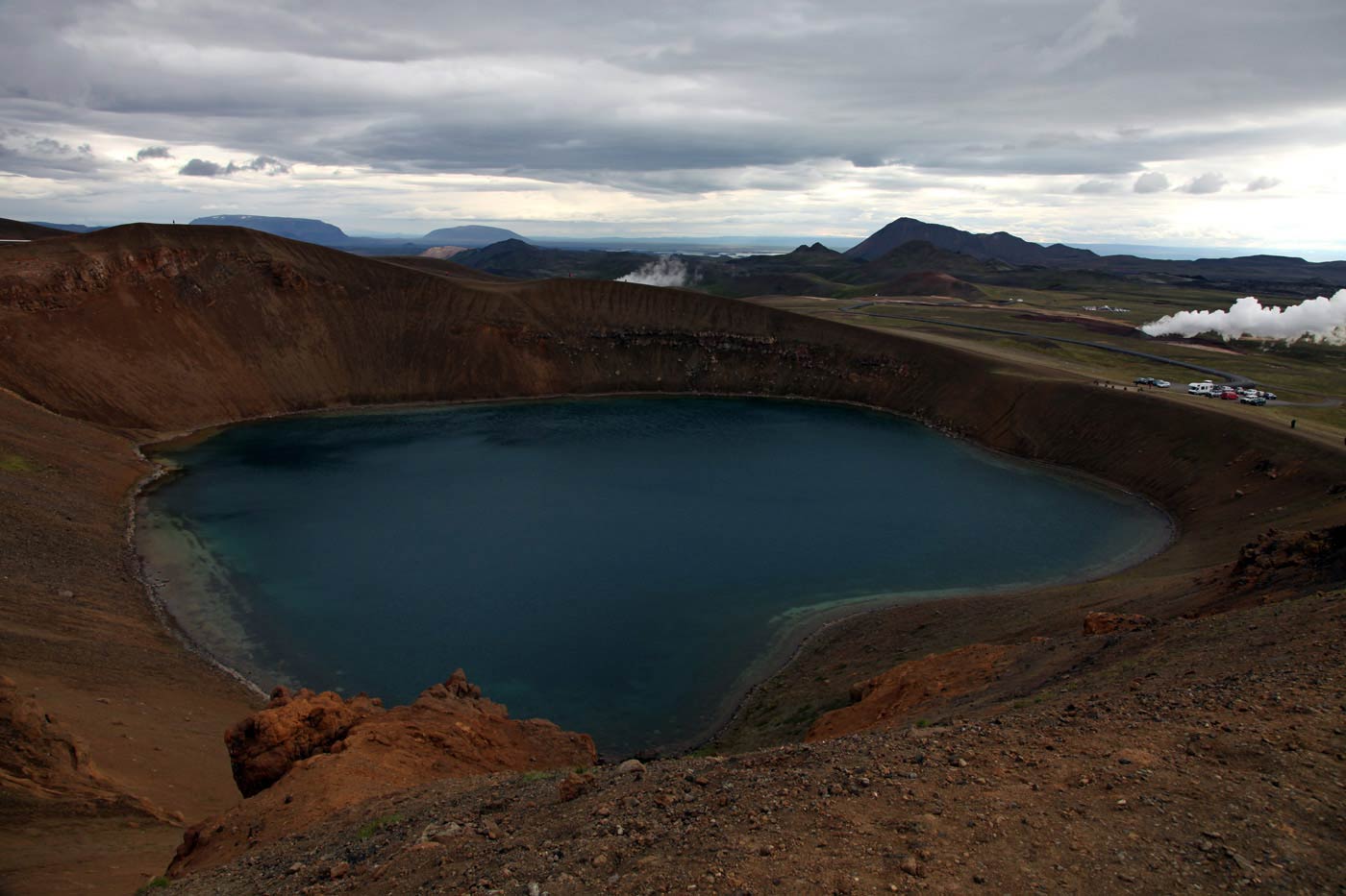The caldera at Krafla, Iceland