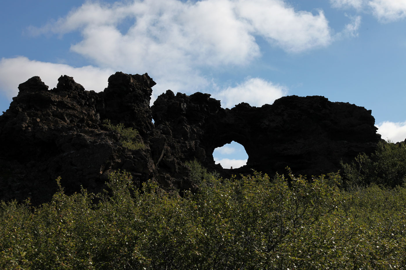 Volcanic formations at Dimmuborgir, Iceland