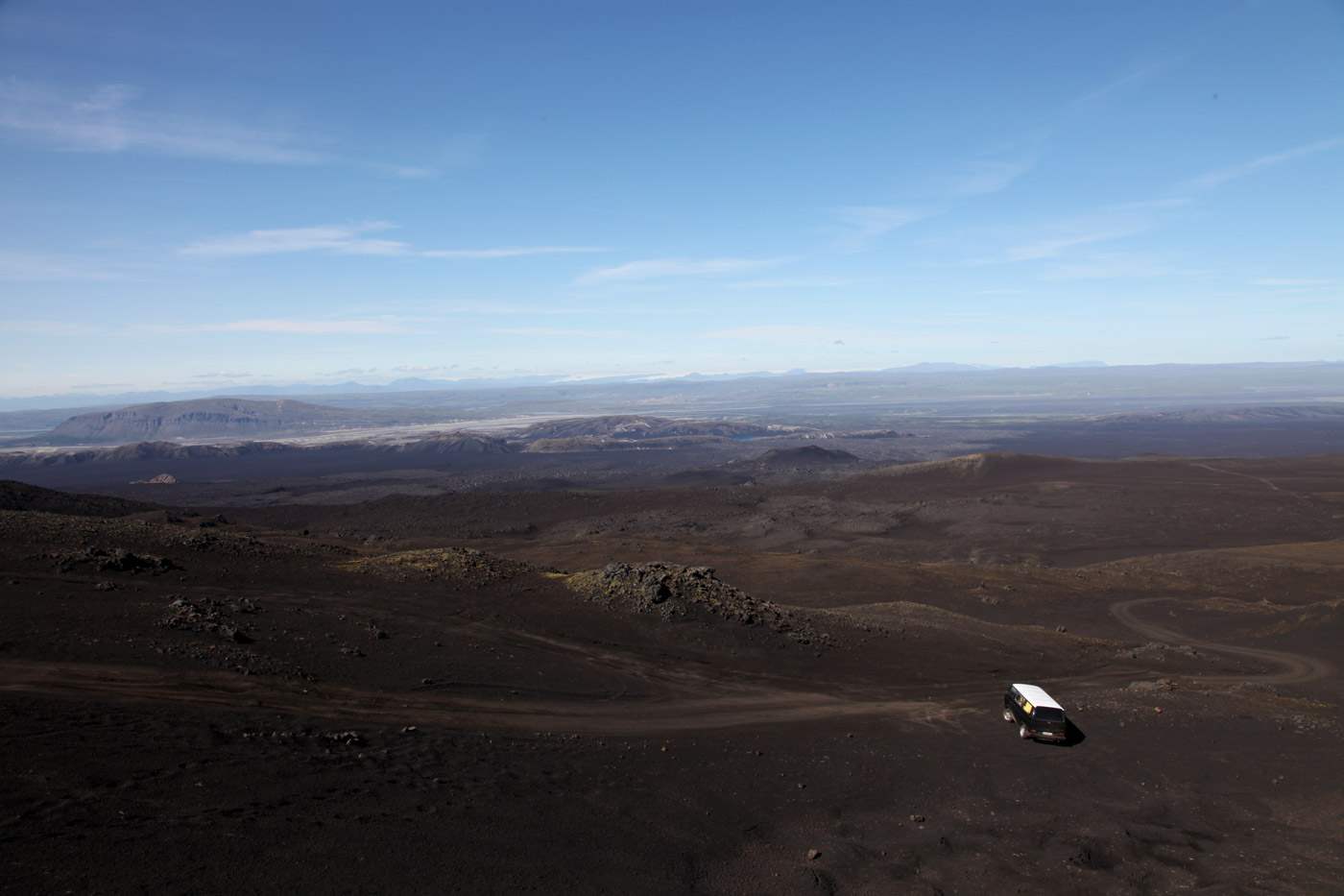 The view from Hekla, Iceland