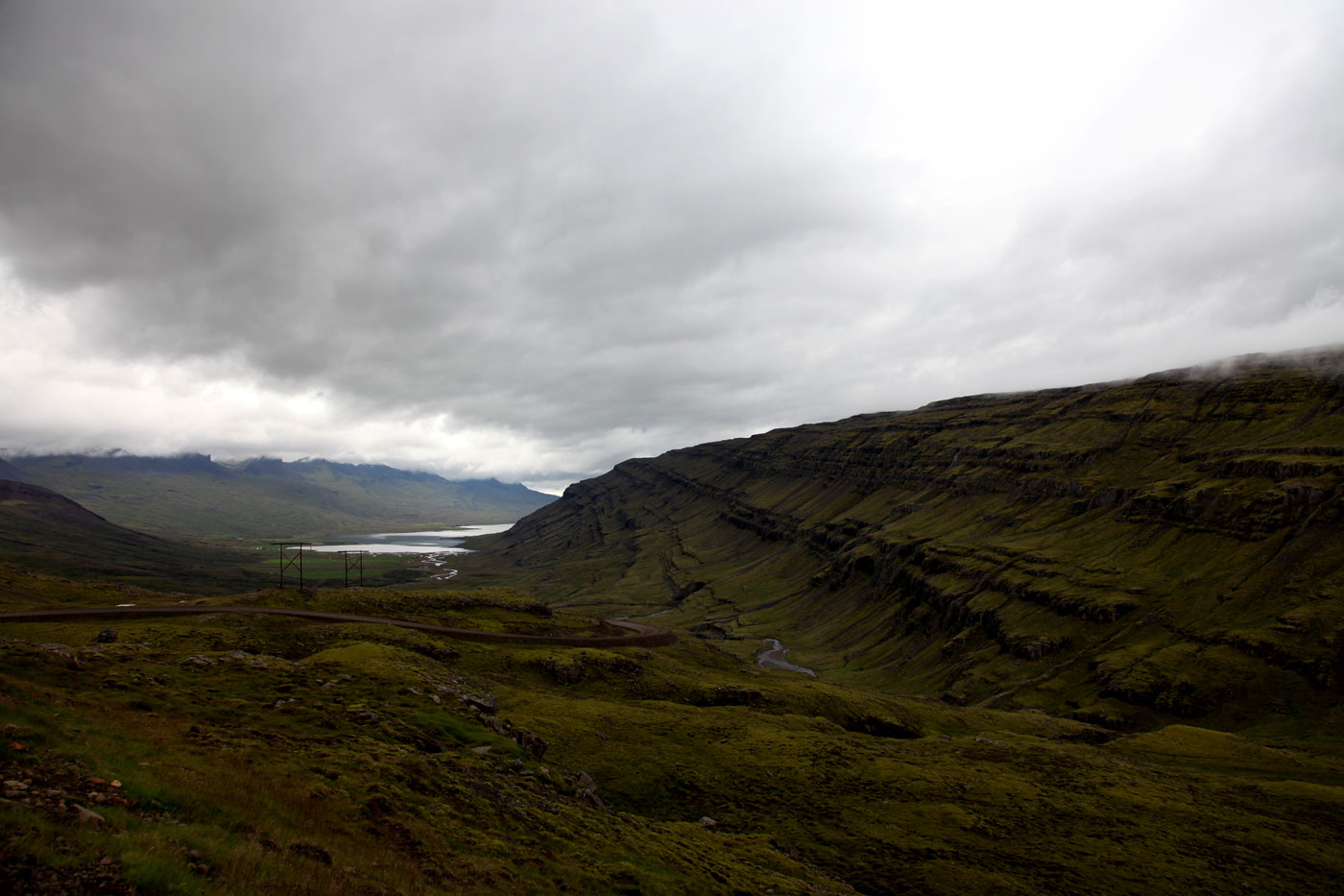A shortcut through the fjord at Oxi, Iceland