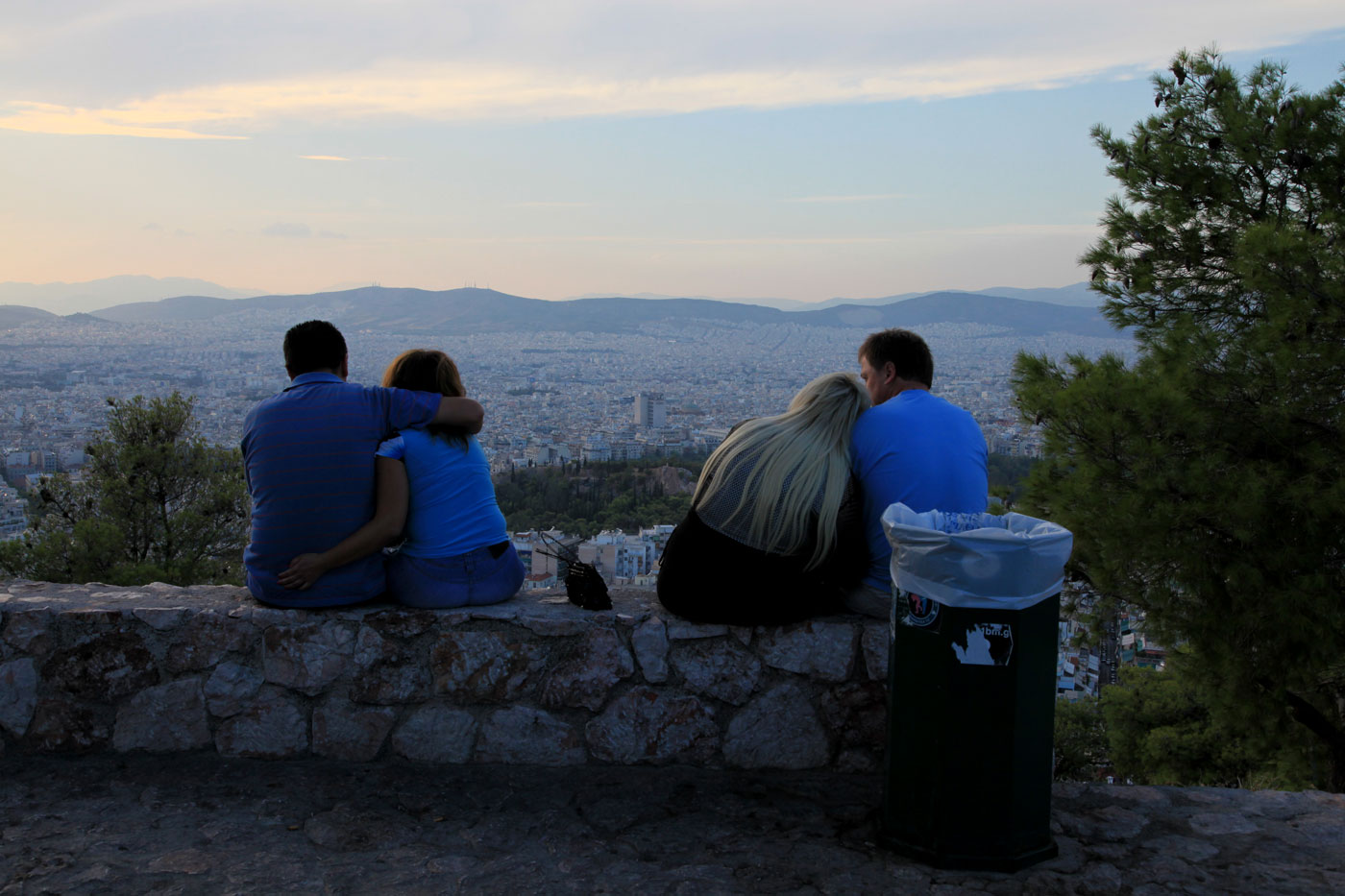 Dusk over Athens