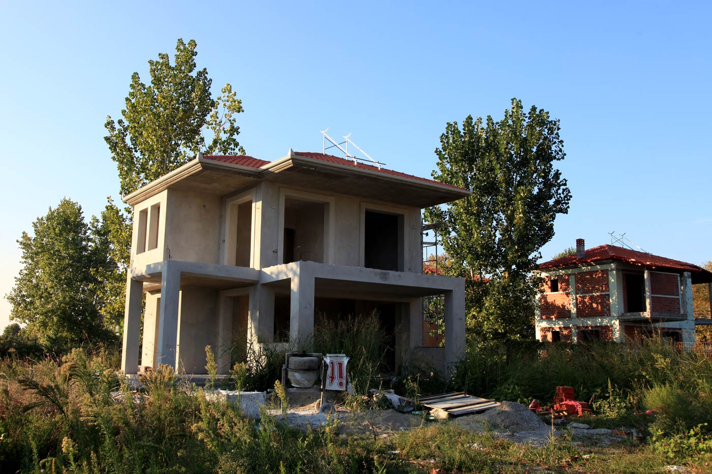 Unfinished house, Malakassa, Greece