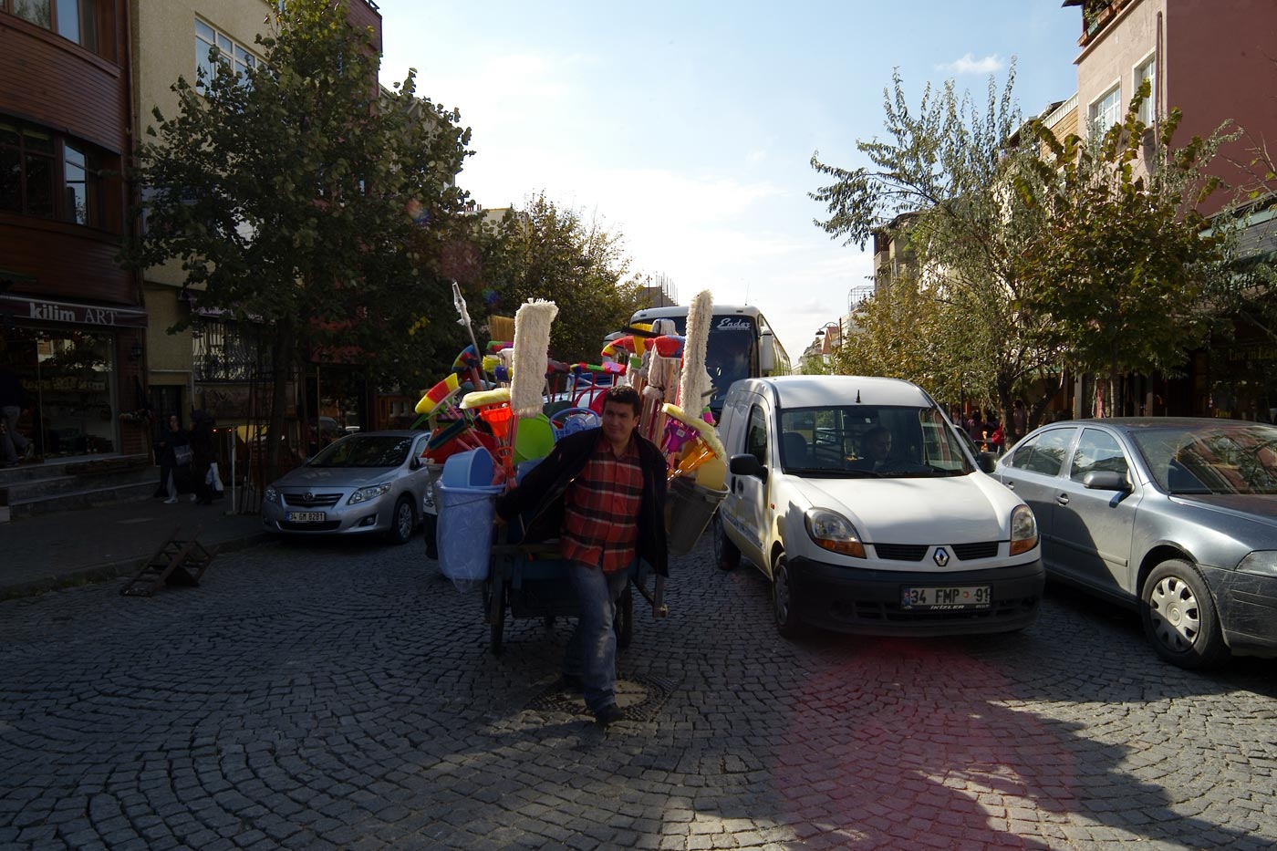 Brush seller, Istanbul