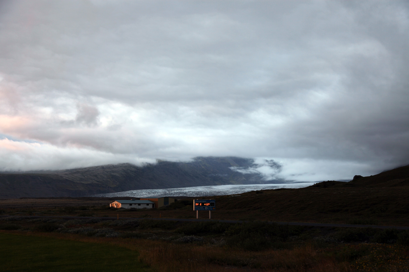 Skaftafell glacier from Hof, Iceland