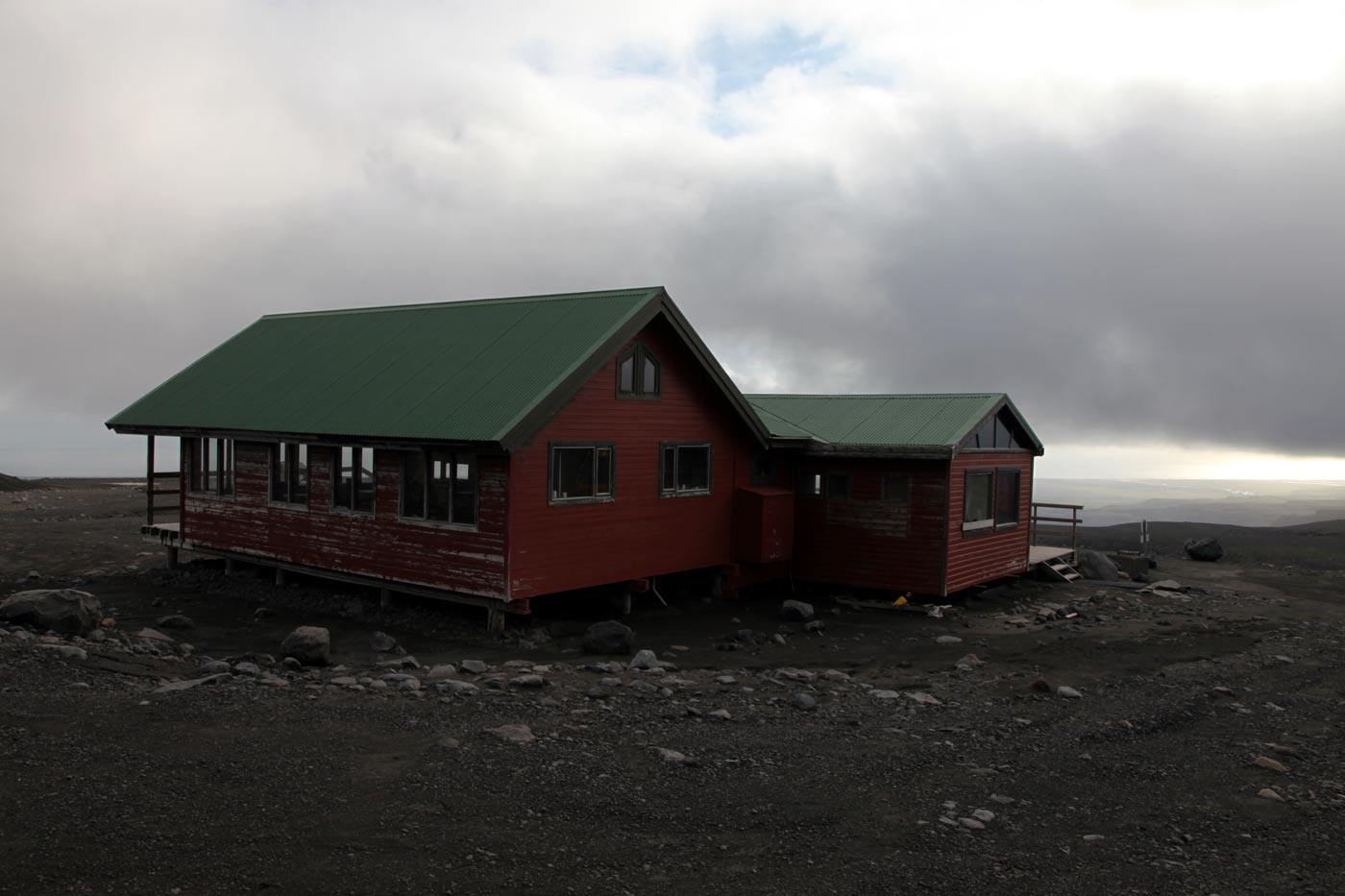 The mountain rescue hut at the top of Katla, Iceland