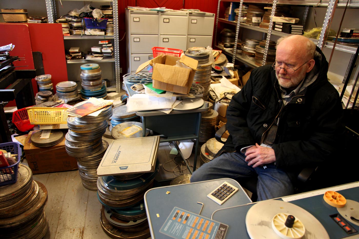 Villi Knudsen in his studio, Iceland